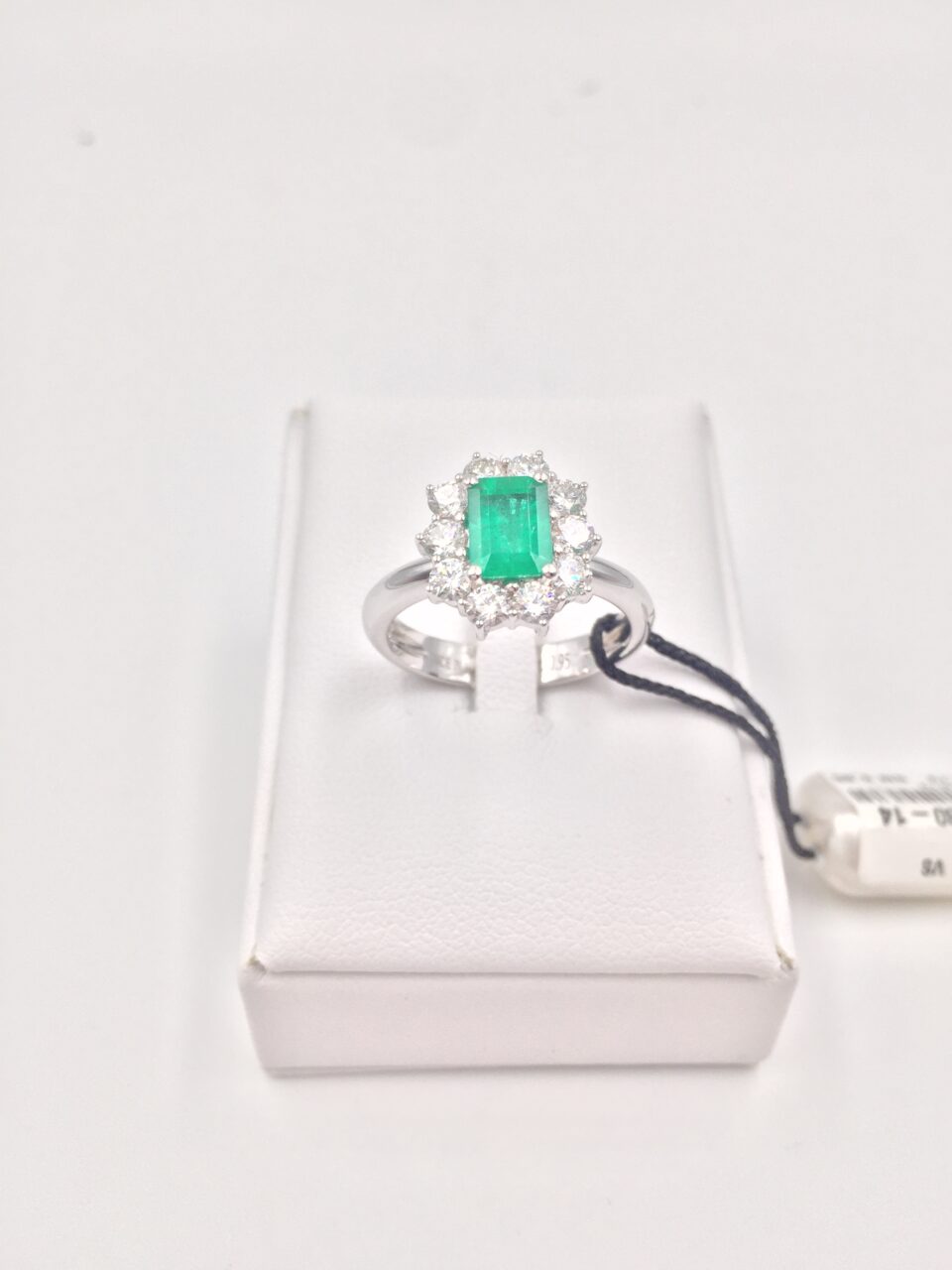 Anello recarlo smeraldo e diamanti clearance